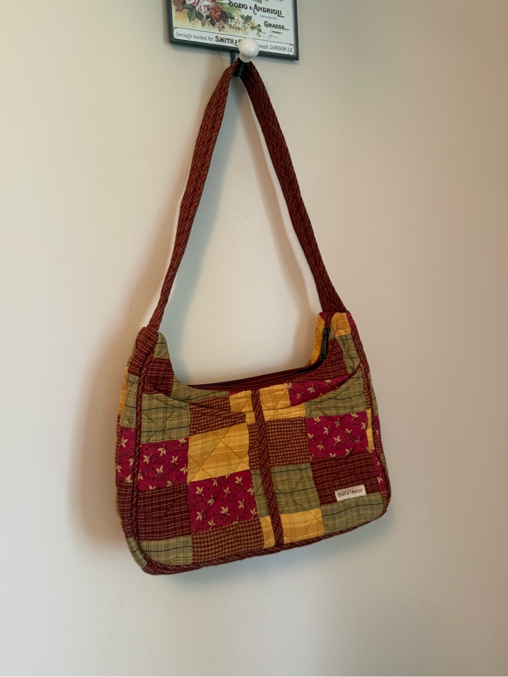 Bella Taylor Patchwork 100% Cotton Shoulder Bag